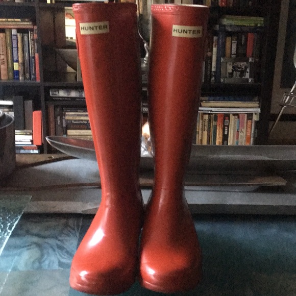 Hunter Shoes - 🇺🇸 Red Hunter ☔️ Boots US 8